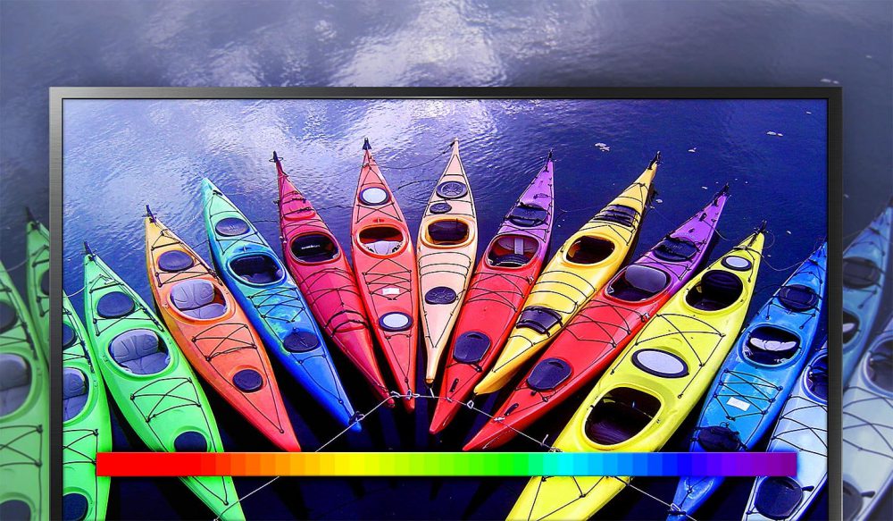 توانایی نمایش رنگ های مختلف در تلویزیون سامسونگ 32 اینچ مدل 32N5000 با قابلیت PUR COLOR