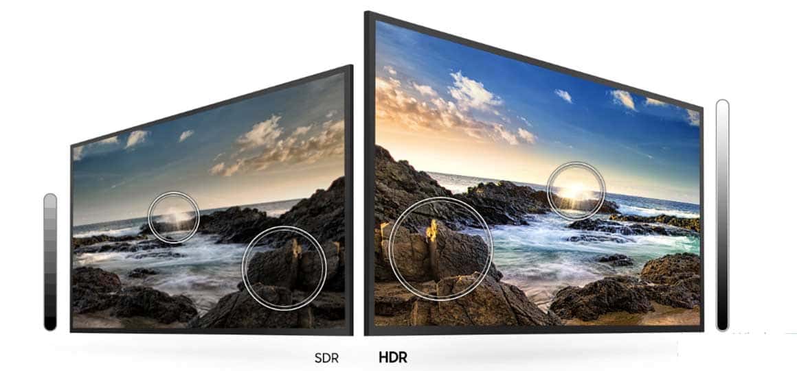 مقایسه HDR و SDR بر ریو نمایشگر تلویزیون سامسونگ 50 اینچ مدل 50TU7000