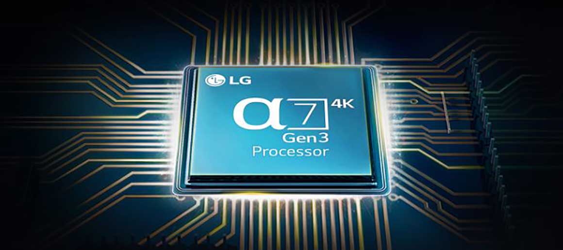 پردازنده a7 Gen3 AI Processor 4K در تلویزیون 86UN8080