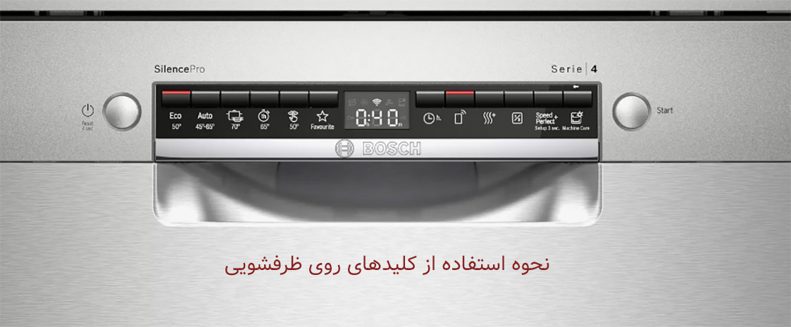 مشخصات و قیمت ماشین ظرفشویی 13 نفره بوش مدل SMS4HBI56E