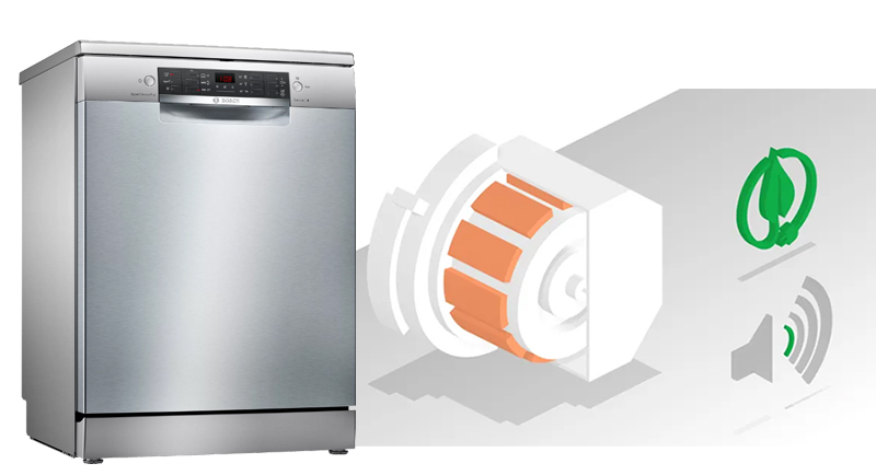 موتور اکوسایلنس درایو در ماشین ظرفشویی بوش