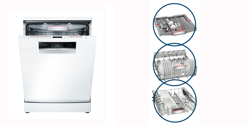 مشخصات و قیمت ماشین ظرفشویی 14 نفره بوش مدل SMS88TW02M