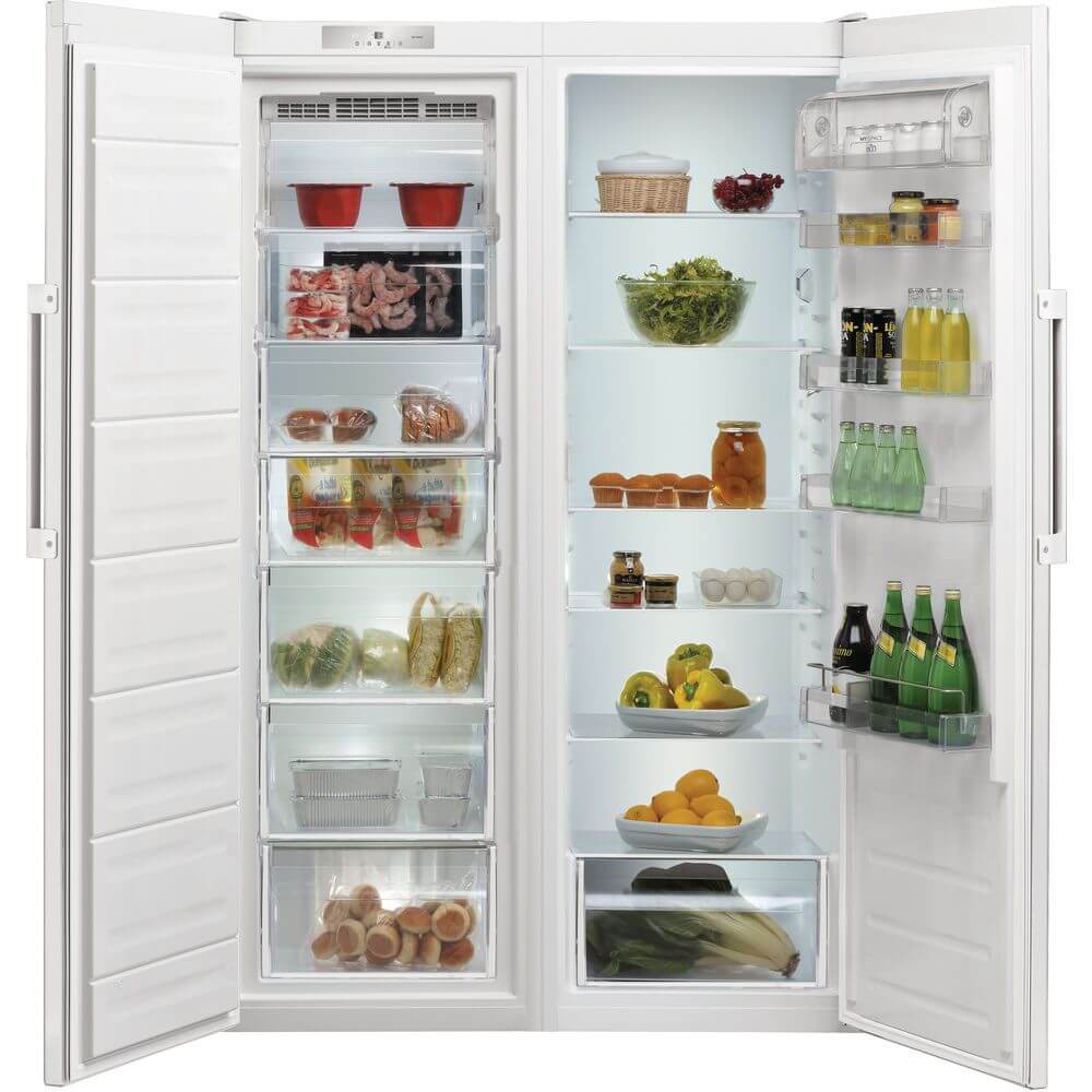 یخچال و فریزر دوقلو 36 فوت ایندزیت Indesit Refrigerator & Freezer SI8 1Q WD & UI8 F1C W